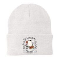 Feeling Cute Might Haunt You Later Knit Cap Winter Beanie