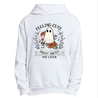 Feeling Cute Might Haunt You Later Urban Pullover Hoodie