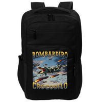 Funny Crocodile Meme Bombardiro Crocodilo Funny Brain Rot Funny Impact Tech Backpack
