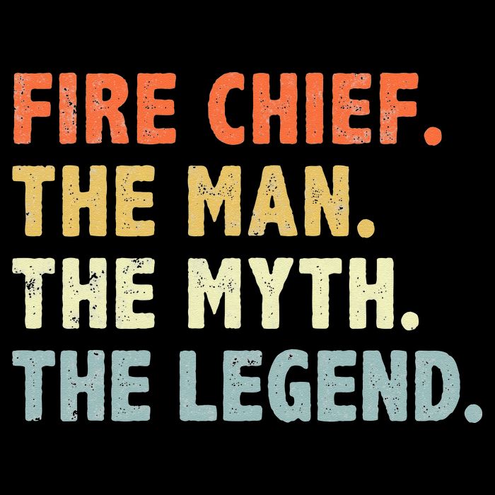 Fire Chief Man The Myth Legend Gifts Firefighter Fire Chief Impact Tech Backpack