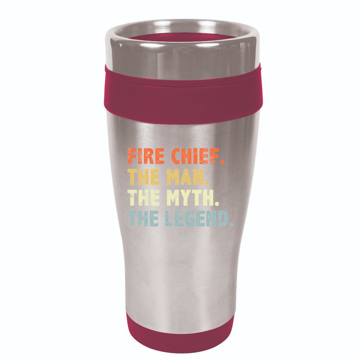 Fire Chief Man The Myth Legend Gifts Firefighter Fire Chief 16oz Travel Tumbler