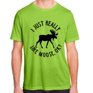 Funny Christmas Moose Gift Adult ChromaSoft Performance T-Shirt