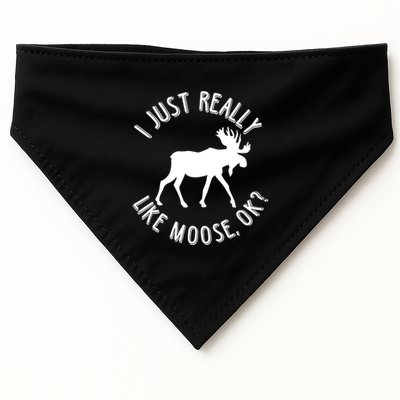 Funny Christmas Moose Gift USA-Made Doggie Bandana