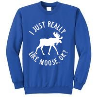 Funny Christmas Moose Gift Sweatshirt