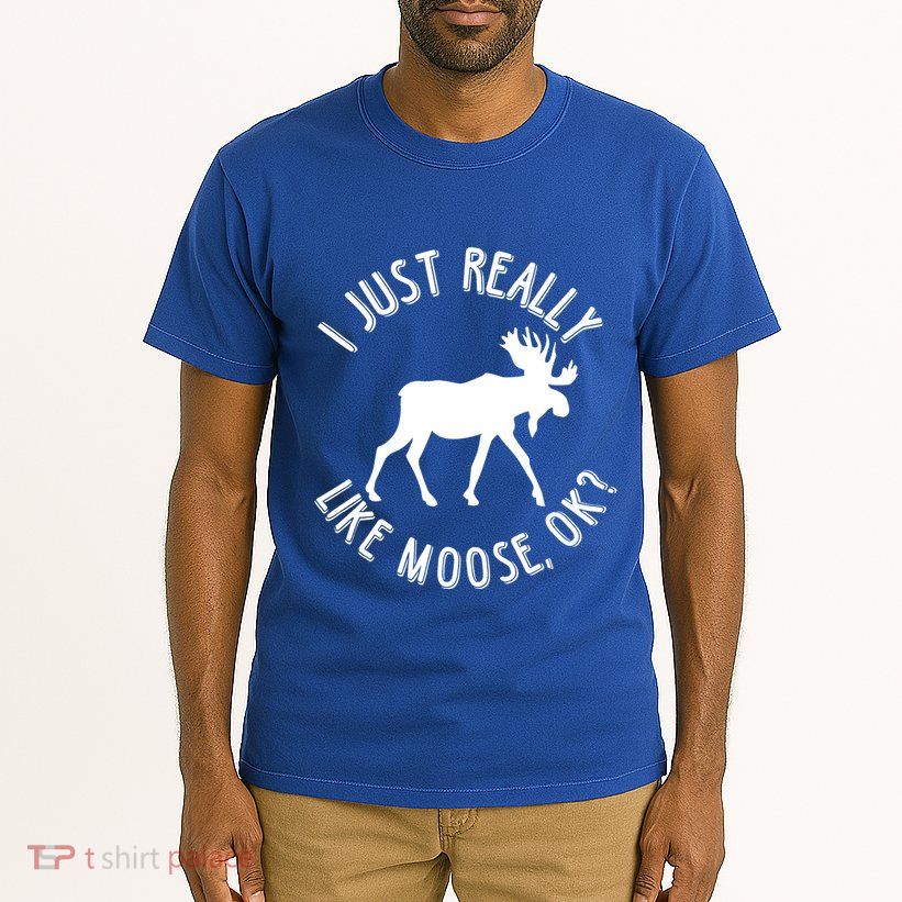 Funny Christmas Moose Gift Tall T-Shirt