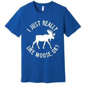 Funny Christmas Moose Gift Premium T-Shirt