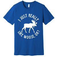 Funny Christmas Moose Gift Premium T-Shirt