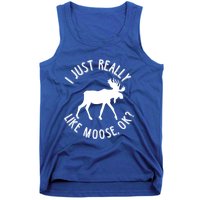 Funny Christmas Moose Gift Tank Top