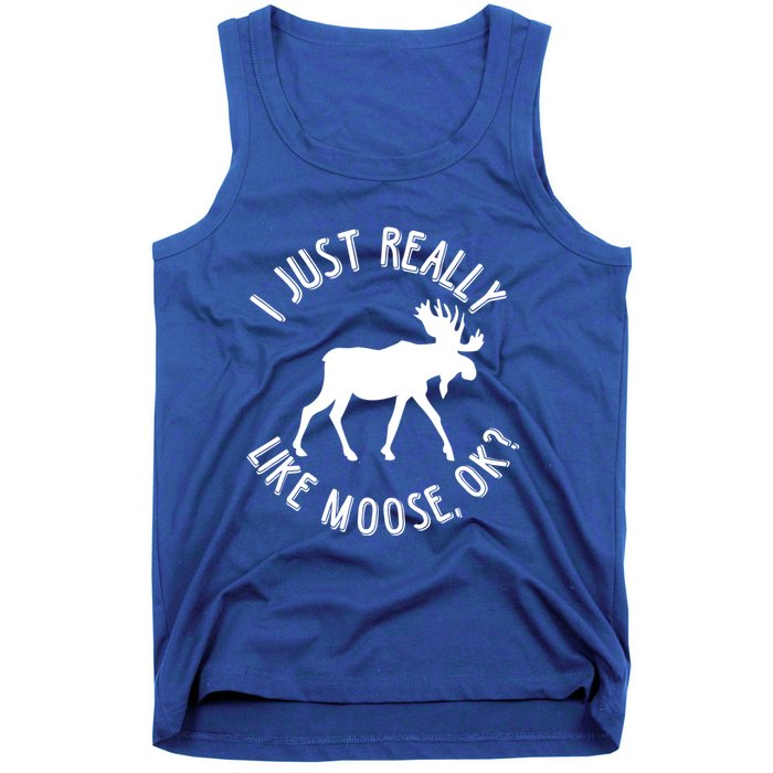 Funny Christmas Moose Gift Tank Top