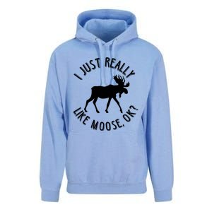 Funny Christmas Moose Gift Unisex Surf Hoodie