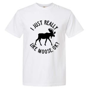 Funny Christmas Moose Gift Garment-Dyed Heavyweight T-Shirt