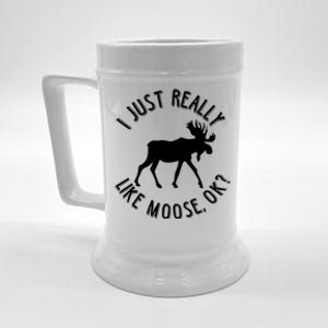 Funny Christmas Moose Gift Beer Stein