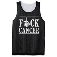 Fuck Cancer Middle Finger Bone Skeleton Cancer Survivor Mesh Reversible Basketball Jersey Tank