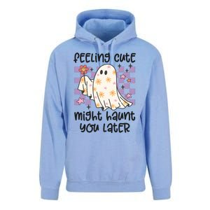 Feeling Cute Might Haunt You Later Halloween Unisex Surf Hoodie