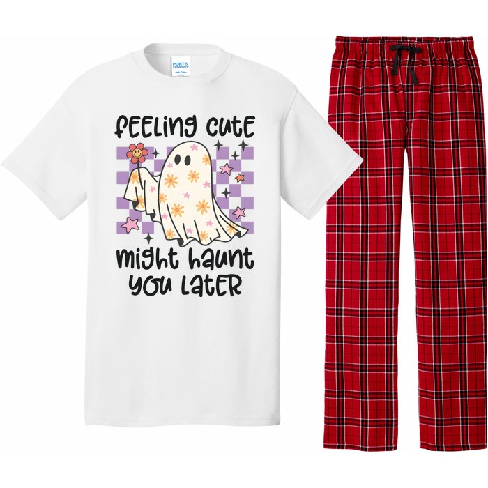 Feeling Cute Might Haunt You Later Halloween Pajama Set