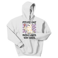 Feeling Cute Might Haunt You Later Halloween Kids Hoodie