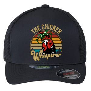 Funny Chicken Mom Chicken Whisperer Mama Hen Farm Gift Flexfit Unipanel Trucker Cap