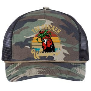 Funny Chicken Mom Chicken Whisperer Mama Hen Farm Gift Retro Rope Trucker Hat Cap