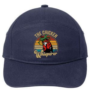 Funny Chicken Mom Chicken Whisperer Mama Hen Farm Gift 7-Panel Snapback Hat