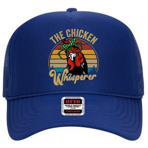 Funny Chicken Mom Chicken Whisperer Mama Hen Farm Gift High Crown Mesh Back Trucker Hat