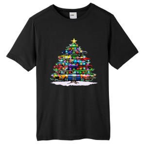 Funny Christmas Muscle Car Christmas Tree Tall Fusion ChromaSoft Performance T-Shirt