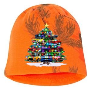 Funny Christmas Muscle Car Christmas Tree Kati - Camo Knit Beanie