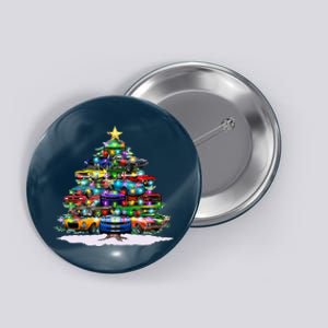 Funny Christmas Muscle Car Christmas Tree Button