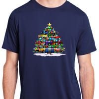 Funny Christmas Muscle Car Christmas Tree Adult ChromaSoft Performance T-Shirt