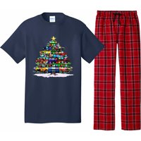 Funny Christmas Muscle Car Christmas Tree Pajama Set