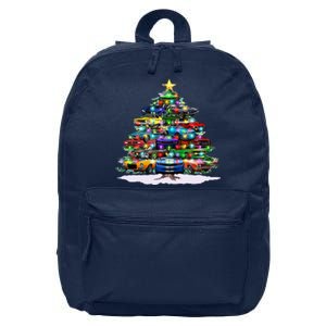 Funny Christmas Muscle Car Christmas Tree 16 in Basic Backpack