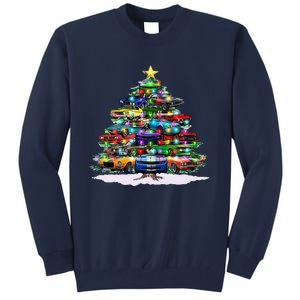 Funny Christmas Muscle Car Christmas Tree Tall Sweatshirt