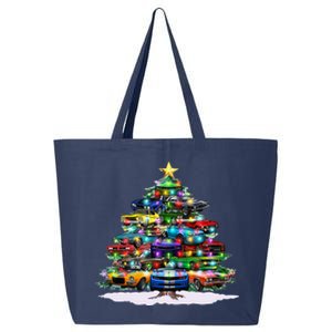 Funny Christmas Muscle Car Christmas Tree 25L Jumbo Tote