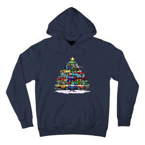 Funny Christmas Muscle Car Christmas Tree Tall Hoodie