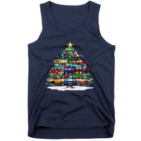 Funny Christmas Muscle Car Christmas Tree Tank Top