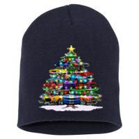 Funny Christmas Muscle Car Christmas Tree Short Acrylic Beanie