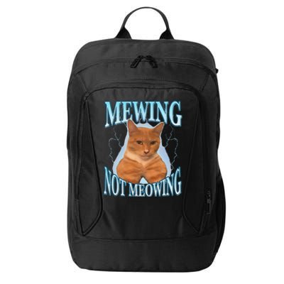 Funny Cat Meme Mewing Looksmax Meowing Cat Trend City Backpack