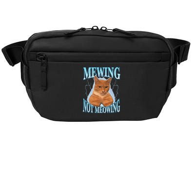 Funny Cat Meme Mewing Looksmax Meowing Cat Trend Crossbody Pack