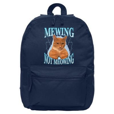 Funny Cat Meme Mewing Looksmax Meowing Cat Trend 16 in Basic Backpack