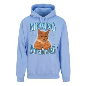 Funny Cat Meme Mewing Looksmax Meowing Cat Trend Unisex Surf Hoodie