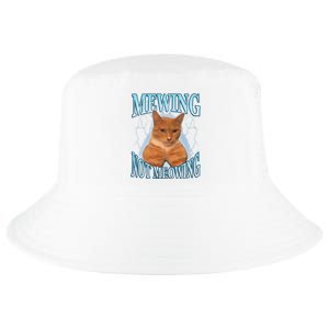 Funny Cat Meme Mewing Looksmax Meowing Cat Trend Cool Comfort Performance Bucket Hat