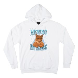 Funny Cat Meme Mewing Looksmax Meowing Cat Trend Hoodie