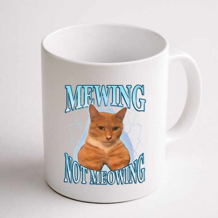 Funny Cat Meme Mewing Looksmax Meowing Cat Trend Mug