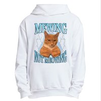 Funny Cat Meme Mewing Looksmax Meowing Cat Trend Urban Pullover Hoodie