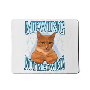 Funny Cat Meme Mewing Looksmax Meowing Cat Trend Mousepad