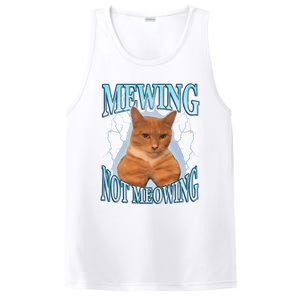 Funny Cat Meme Mewing Looksmax Meowing Cat Trend PosiCharge Competitor Tank