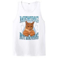 Funny Cat Meme Mewing Looksmax Meowing Cat Trend PosiCharge Competitor Tank