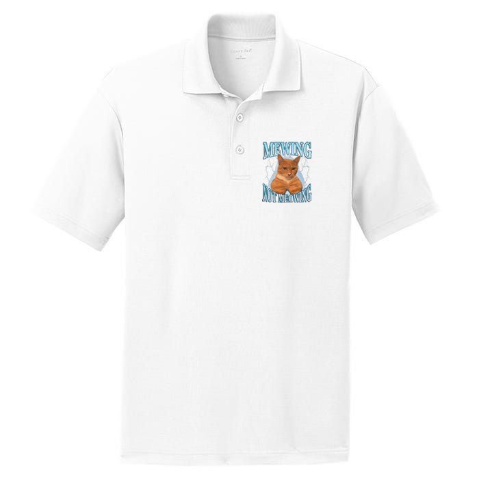 Funny Cat Meme Mewing Looksmax Meowing Cat Trend PosiCharge RacerMesh Polo