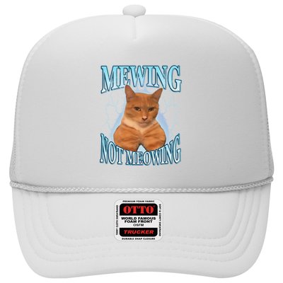 Funny Cat Meme Mewing Looksmax Meowing Cat Trend Trucker Hat
