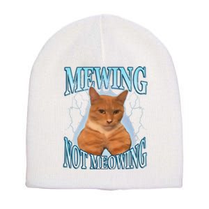 Funny Cat Meme Mewing Looksmax Meowing Cat Trend Short Acrylic Beanie