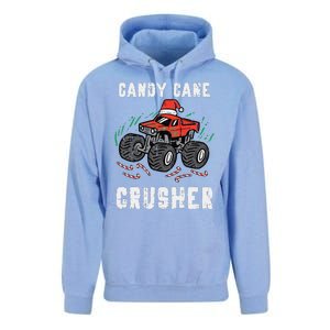 Funny Christmas Monster Truck Candy Cane Crusher Xmas Unisex Surf Hoodie